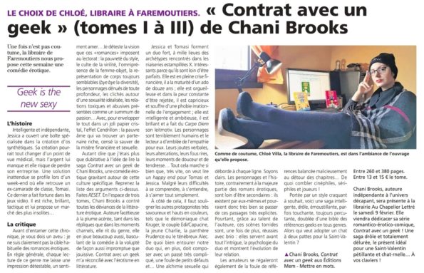 chronique de la librairie du chapelier lettré pour lire suivre le lien! on voit aussi la libraire dans l'ambiance avec des lunettes des talons posés sur le bureau et… un plaide sur les genoux! pour le sexy on repassera! lol