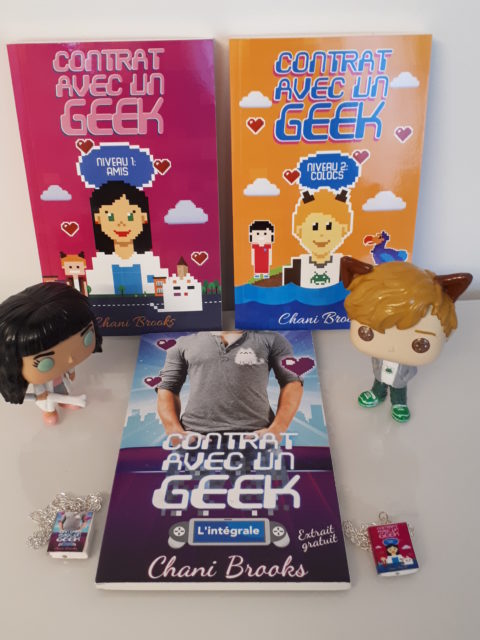 livres pixel art de la saga contrat avec un geek