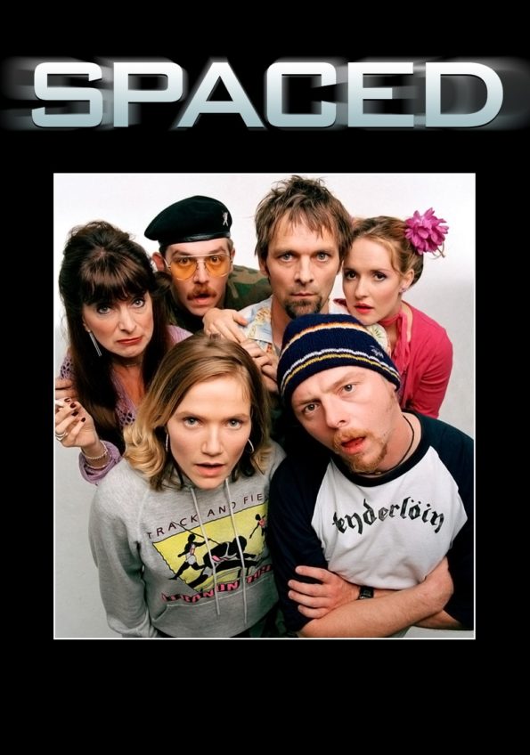 la bande des perso chelou da la série geek Spaced