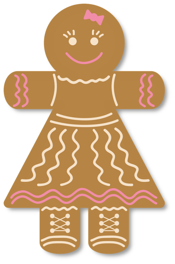une demoiselle en pain d'épice